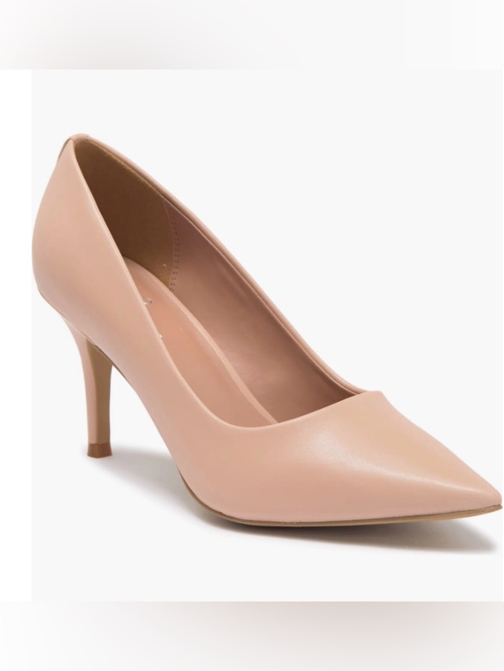 Classic Pointed-Toe Nude Pumps - Women's Dress Heels